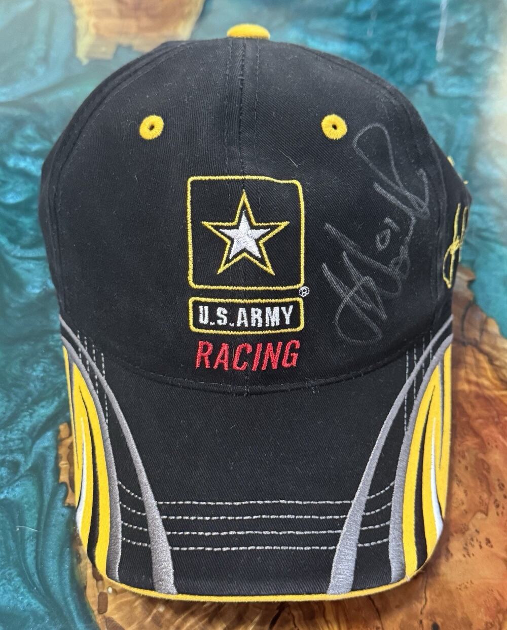 Y2K 2005 NASCAR US Army Racing Joe Nemechek Checkered Flag Sports Hat